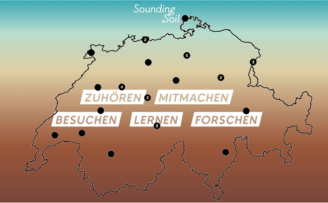 Die Schweizerkarte zeigt, wo bereits Tonaufnahmen des Bodens gemacht wurde.