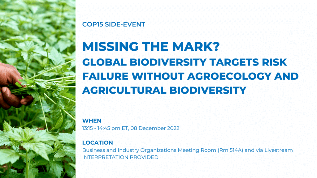 Missing the mark ? Global biodiversity target risk failure without ...