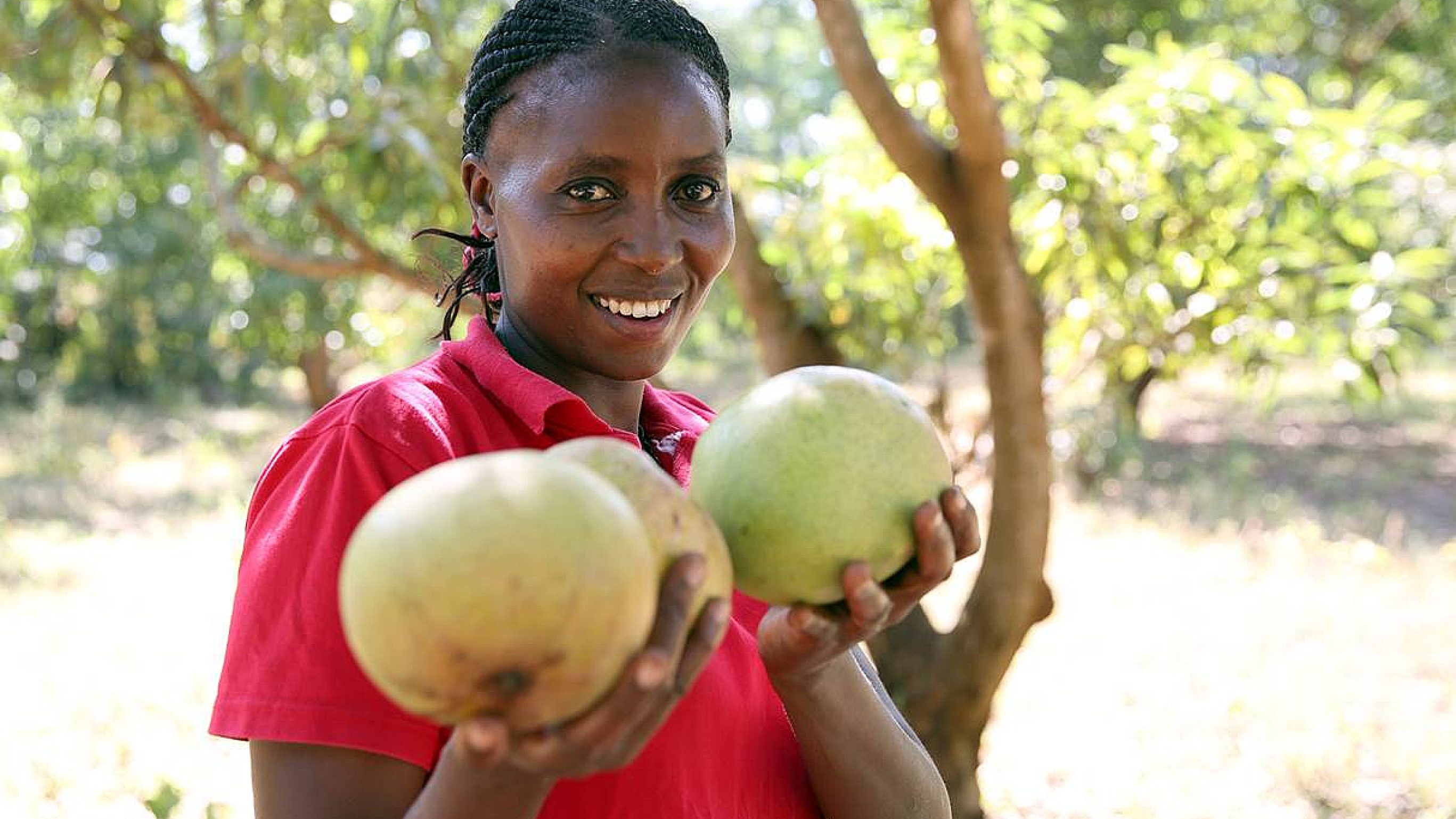 Florence Kirimi mit Apfelmangos