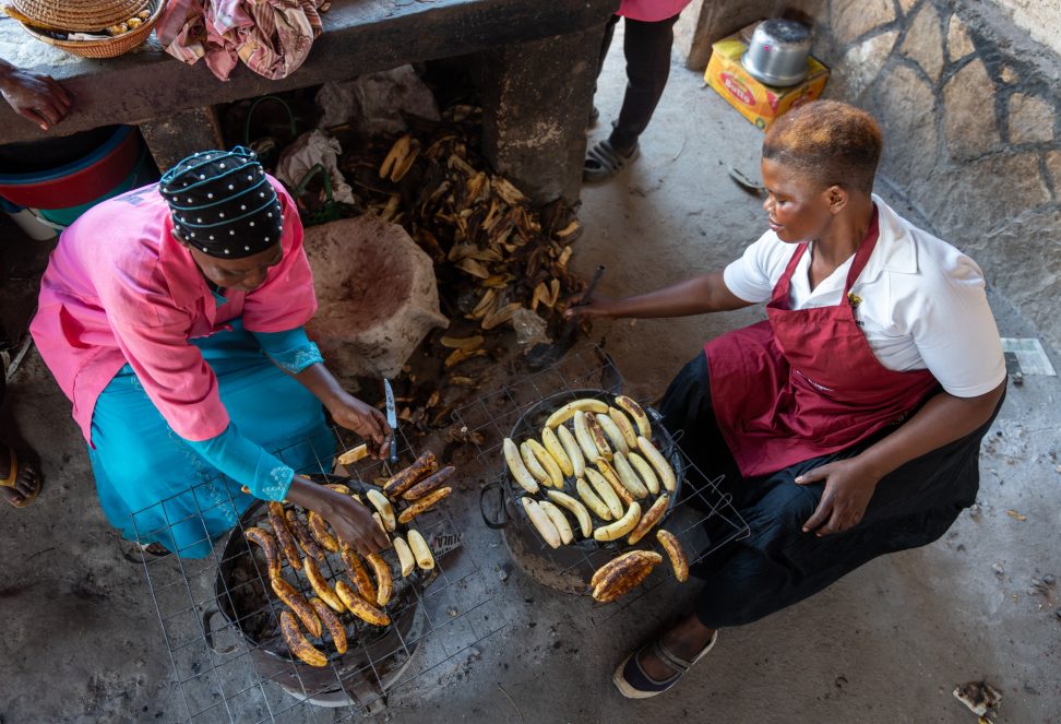 Woman Slow Food Uganda Cooking